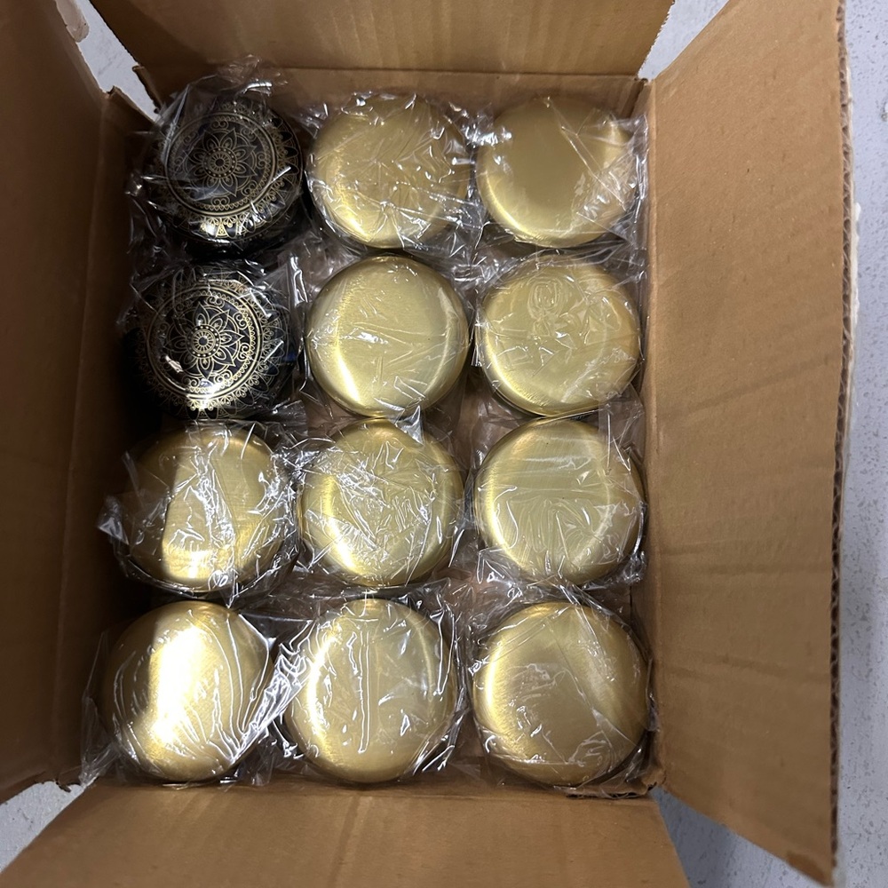 Gold Decorative Tins